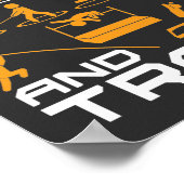 Het is echt Field and Track Thrower Jumper T-Shir Poster (Hoek)