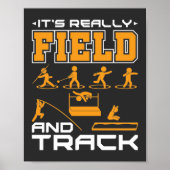 Het is echt Field and Track Thrower Jumper T-Shir Poster (Voorkant)