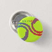 het is echt ronde button 3,2 cm (Voorkant /achterkant)