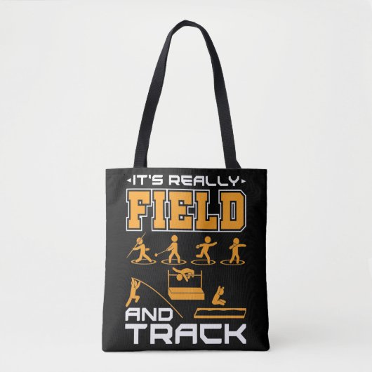 Het is echt veld en spoor Thrower Jumper Tote Bag (Voorkant)