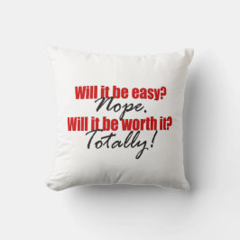 Het is echt waard. kussen