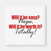 Het is echt waard. magneet (Voorkant)