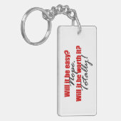 Het is echt waard. sleutelhanger (Voorkant Links)