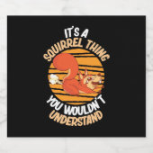 Het is eekhoorns ding bier etiket (Enkel label)