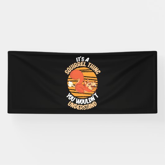 Het is eekhoorns ding spandoek (Horizontaal)