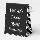 Het is een 40e Birthday Party Bedankdoosjes (Achterkant)