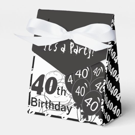 Het is een 40e verpartijfeest bedankdoosjes (Voorkant Zijde)