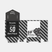 Het is een 50e Birthday Party Bedankdoosjes (Uitgevouwen)