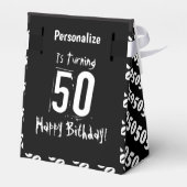 Het is een 50e Birthday Party Bedankdoosjes (Achterkant)