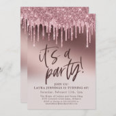 Het is een 60e verjaardag van de Partij voor Roze Kaart (Voorkant / Achterkant)