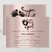 Het is een aangepast Roos voor nieuwe baby's in ee Kaart (Voorkant / Achterkant)