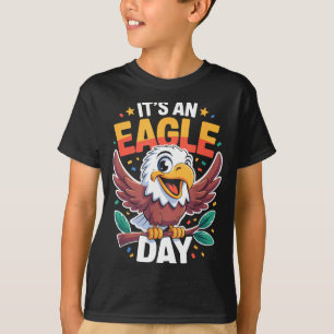 Het is een adelaarsdag Funny Cute Cartoon Dier Hum T-shirt
