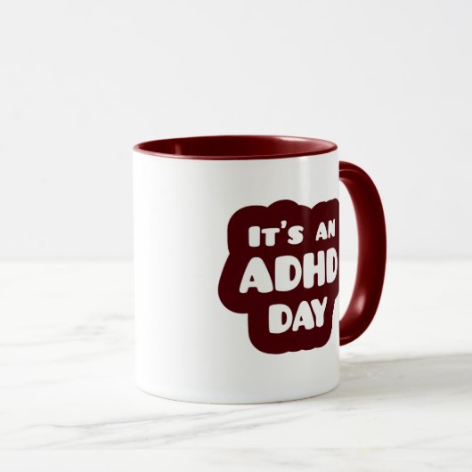 Het is een ADHD-dag Mok (Voorkant rechts)
