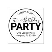 Het is een adres van de Terugkeer van de Partij va Rubberstempel (Afrduk)