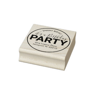 Het is een adres van de Terugkeer van de Partij va Rubberstempel