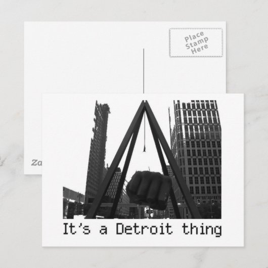 het is een afschrikmiddel briefkaart (Voorkant / Achterkant)