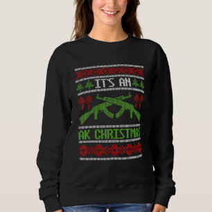 Het is een Ak Kerstmis Ugly Sweater Pistool Right 