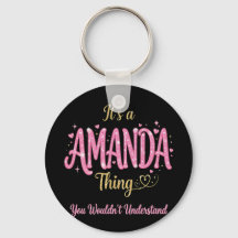 Het is een Amanda-ding Roze Goud Vrouwen Cadeau