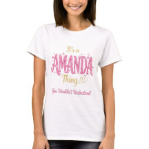 Het is een Amanda-ding Roze Goud Vrouwen Cadeau