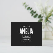 Het is een Amelia-ding: persoonlijke cadeautjes vo Briefkaart (Staand voorkant)