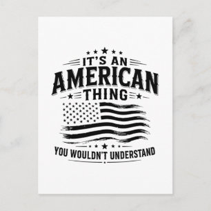 Het is een Amerikaans iets USA patriottische humor Briefkaart