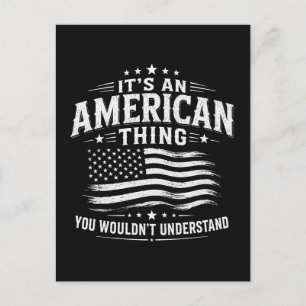 Het is een Amerikaans iets USA patriottische humor Briefkaart