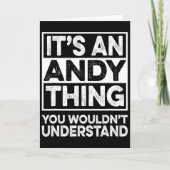 Het is een Andy-ding dat je niet zou begrijpen And Kaart (Voorkant)
