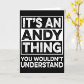 Het is een Andy-ding dat je niet zou begrijpen And Kaart (Gele Bloem)