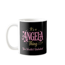 Het is een Angela-ding Roze Goud Vrouwen Cadeau