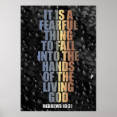 Het is een angstaanjagend ding - 10:31 Hebreeuwen Poster (Voorkant)