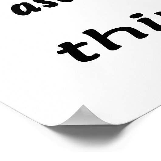 Het is een asdf, lkj ding! poster (Hoek)