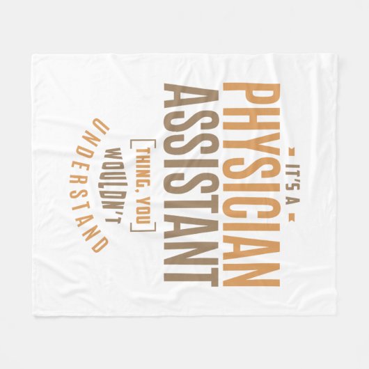 Het is een assistent van de arts. fleece deken (Voorkant (Horizontaal))