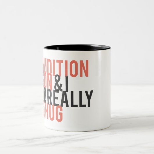 Het is een auditieseizoen en ik kan echt een knuff tweekleurige koffiemok (Center)