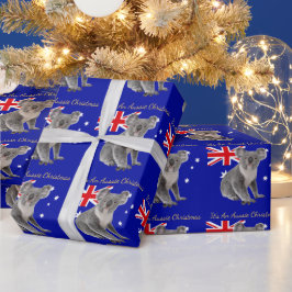 Het is een Aussie Kerstmis met een Koala Cadeaupapier