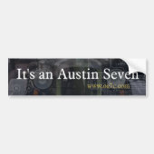 Het is een Austin Seven bumper sticker (Voorkant)