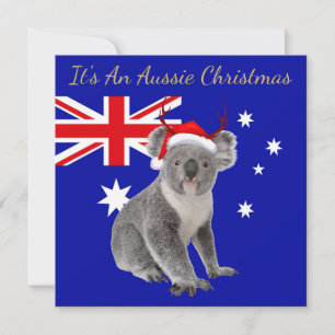 Het is een Australische Kerstmis met een Koala Kaart