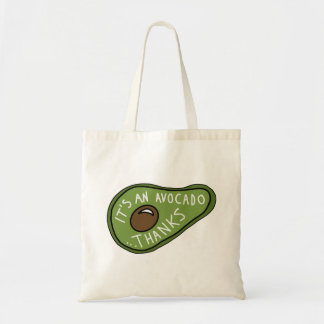 Het is een Avocado Bedankt Funny Vine Canvas tas