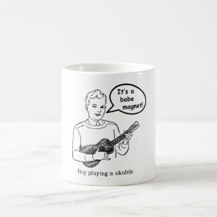 Het is een babe magnet. (Ukulele) Koffiemok