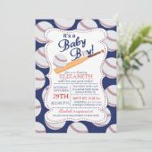 Het is een Baby Boy Baseball Baby shower Kaart (Staand voorkant)