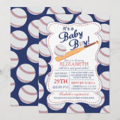 Het is een Baby Boy Baseball Baby shower Kaart (Voorkant / Achterkant)