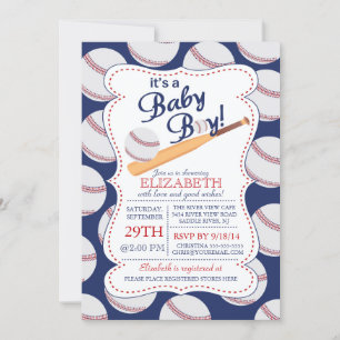 Het is een Baby Boy Baseball Baby shower Kaart