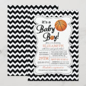 Het is een Baby Boy Basketbal Baby shower Kaart (Voorkant / Achterkant)