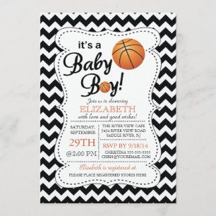 Het is een Baby Boy Basketbal Baby shower Kaart