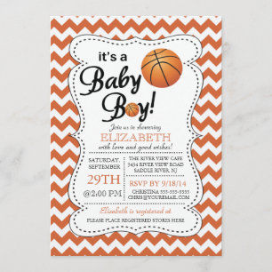 Het is een Baby Boy Basketbal Baby shower Kaart