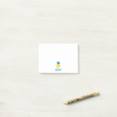 Het is een Baby Boy Duckie Blue Pet Post-it® Notes (Op bureau)