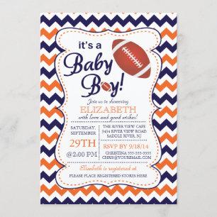 Het is een Baby Boy Football Baby shower uitnodigi Kaart