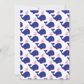 Het is een Baby Boy Whale Nautical Baby shower Kaart (Achterkant)