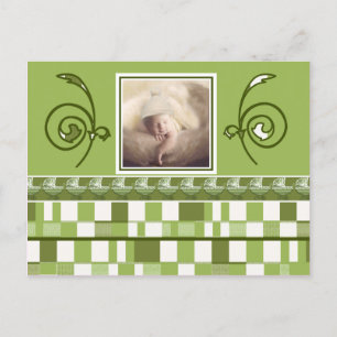 Het is een  Baby Buggy Stroller Retro Kaart