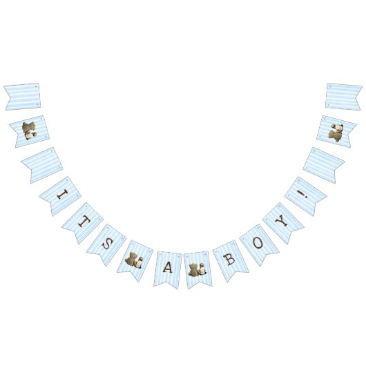 Het is een Baby en Teddy Bear Baby shower Banner (Alle)