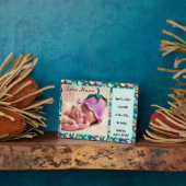 Het is een Baby Geboorteaankondiging Foto Donker Fotoplaat (Zijkant)